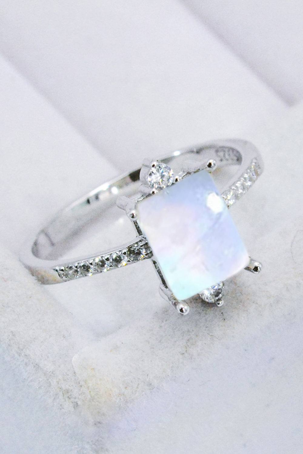 925 Sterling Silver Square Moonstone Ring dc5624581fd646018fe697612becfba5-Max Trendsi