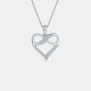 Moissanite 925 Sterling Silver Heart Necklace dca2bbfd-a150-4529-b944-ba14c2e2f6d3-Max Trendsi