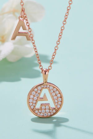 Moissanite A to J Pendant Necklace dd897e1bae184e8ebffad95602e87334-Max Trendsi