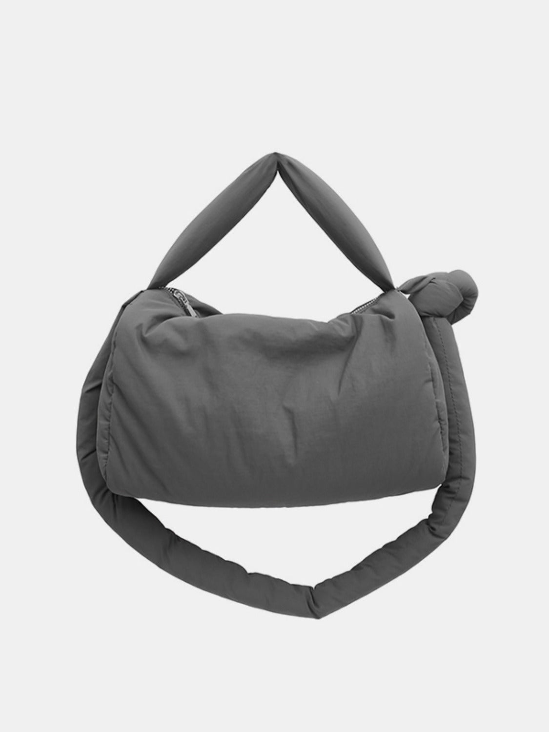 Puffy Nylon Medium Crossbody Bag Dark Gray One Size dd9f6fa3-4f17-45e3-bad3-e3fb568a148b-Max Trendsi