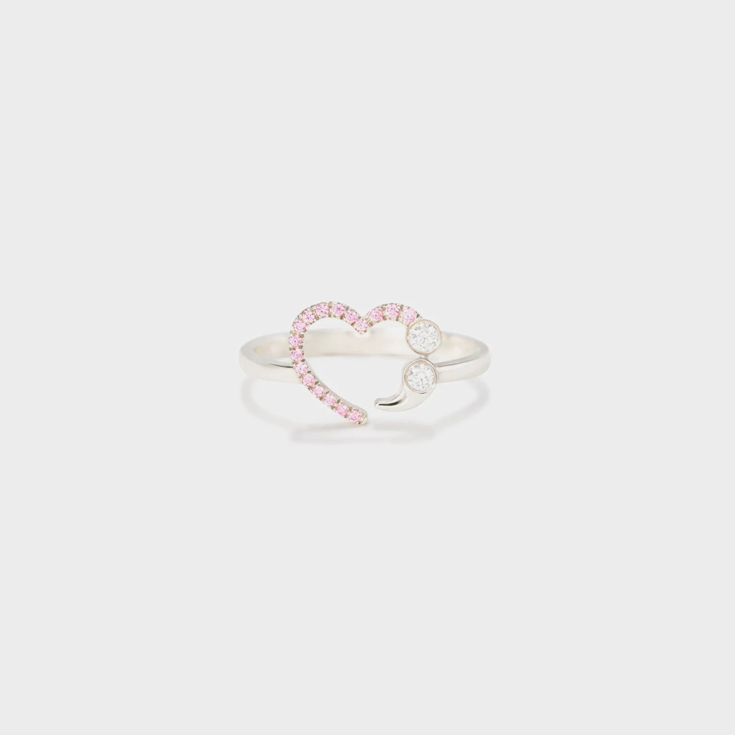 925 Sterling Silver Inlaid Zircon Ring Blush Pink ddd56c3b-bdfe-4c80-b07d-927d446e67c6-Max Trendsi