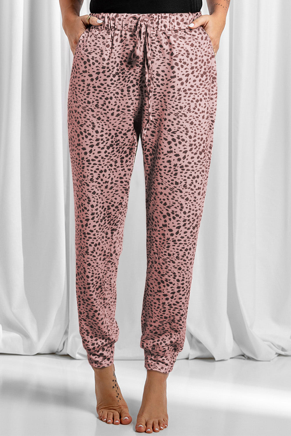 Full Size Leopard Drawstring Pocketed Pants Dusty Pink e29857b7-f640-49c9-bf40-c0c0fe5c3ecc-Max Trendsi