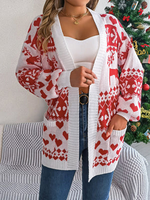 Pocketed Open Front Long Sleeve Cardigan e2a634c4-d8b6-4f78-a8b0-ab226a9c3b4c-Max Glownestbest