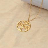 Trendy Fashion Hollow Round Matching Tree of Life Customizable Name Design Versatile Necklace e3f33d8f-5369-42e0-acbb-d64607db35b9 Artshiney
