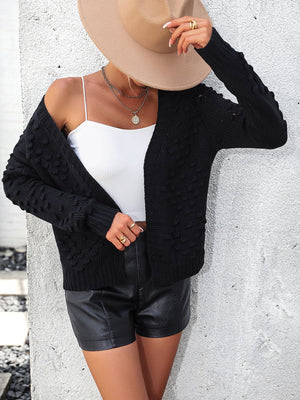 Glownestbest® | Open Front Long Sleeve Cardigan e40e8904b3974c738a7c08043c008863-Max Glownestbest