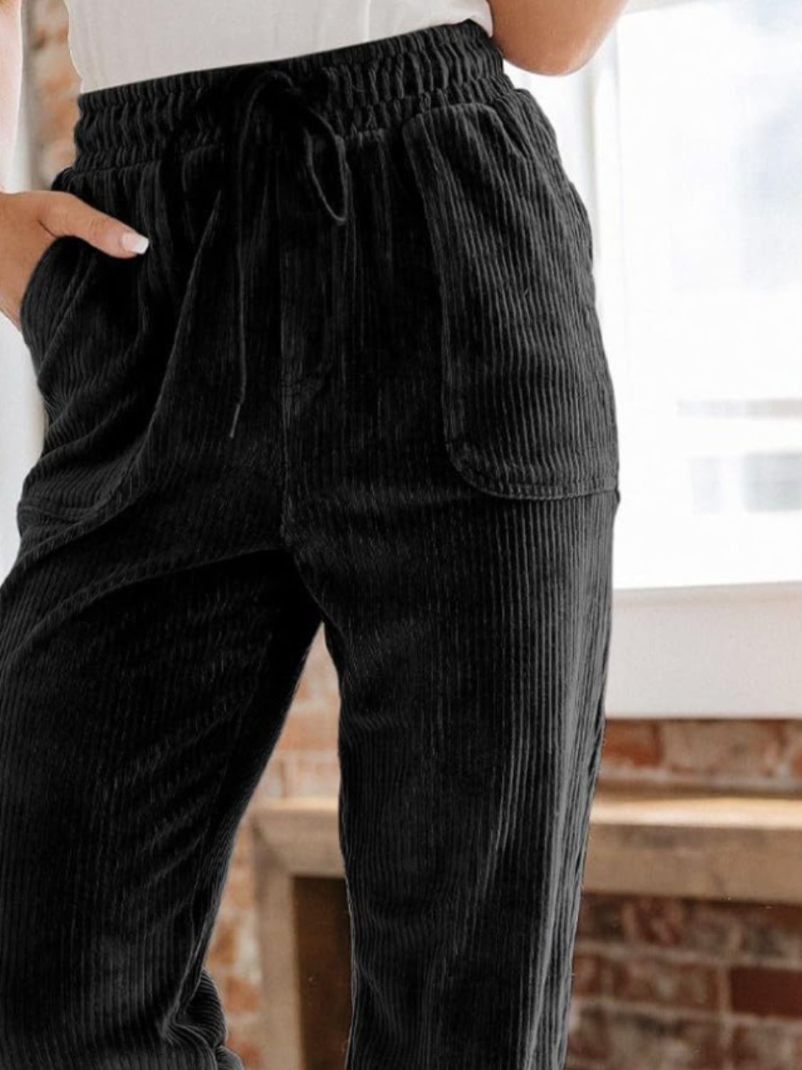 Drawstring Pants with Pockets e484c7af-56da-418c-a503-6eca1513c4a7-Max Trendsi