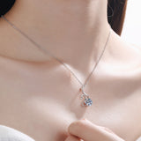 2 Carat Moissanite 925 Sterling Silver Necklace Silver One Size e4e51acf-0bc4-438a-a82c-9b0644d42b87-Max Trendsi