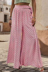 Perfee Printed Tied Wide Leg Pants Pink e557aa14-c7ed-4d50-a5a5-204e3f4a5965-Max Trendsi