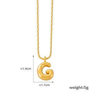 18K gold simple and elegant 26 letters design light luxury style necklace e5583ba7-ee2e-4842-8fdc-7f1571d2ad88 Artshiney