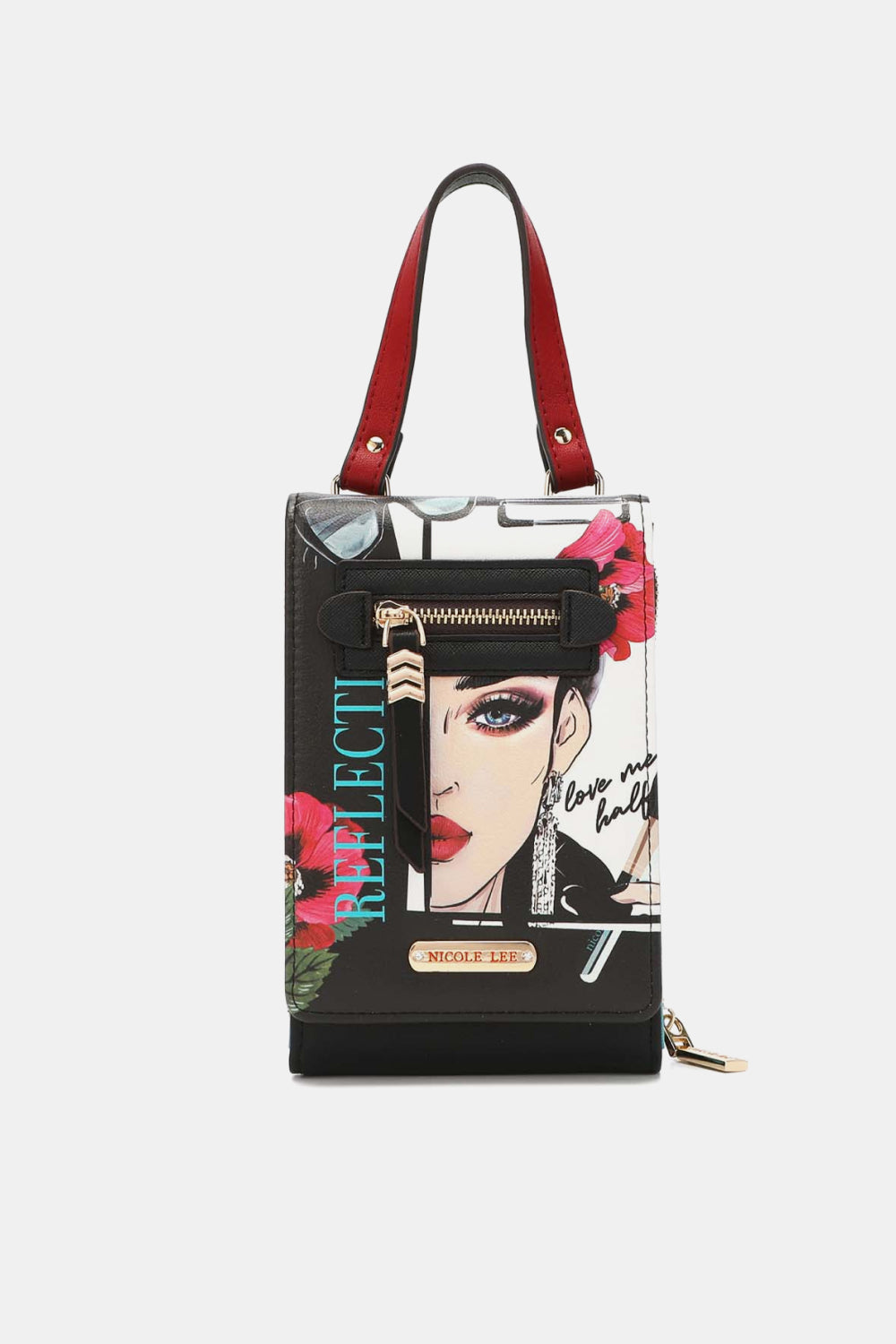 Nicole Lee USA Small Crossbody Wallet Love Me Half One Size e5b0f81447bf499bb36727395822a832-Max Trendsi