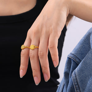 18K Gold-Plated Sun Ring e6e3676d-1267-40ad-b4d3-bcd7f579375a-Max Trendsi