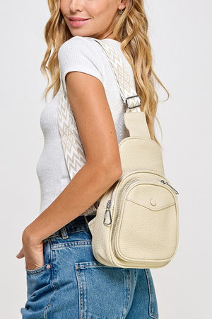 Fame Textured PU Leather Sling Bag e804d307-f63a-4bfe-969a-52fc7699cd08-Max Trendsi