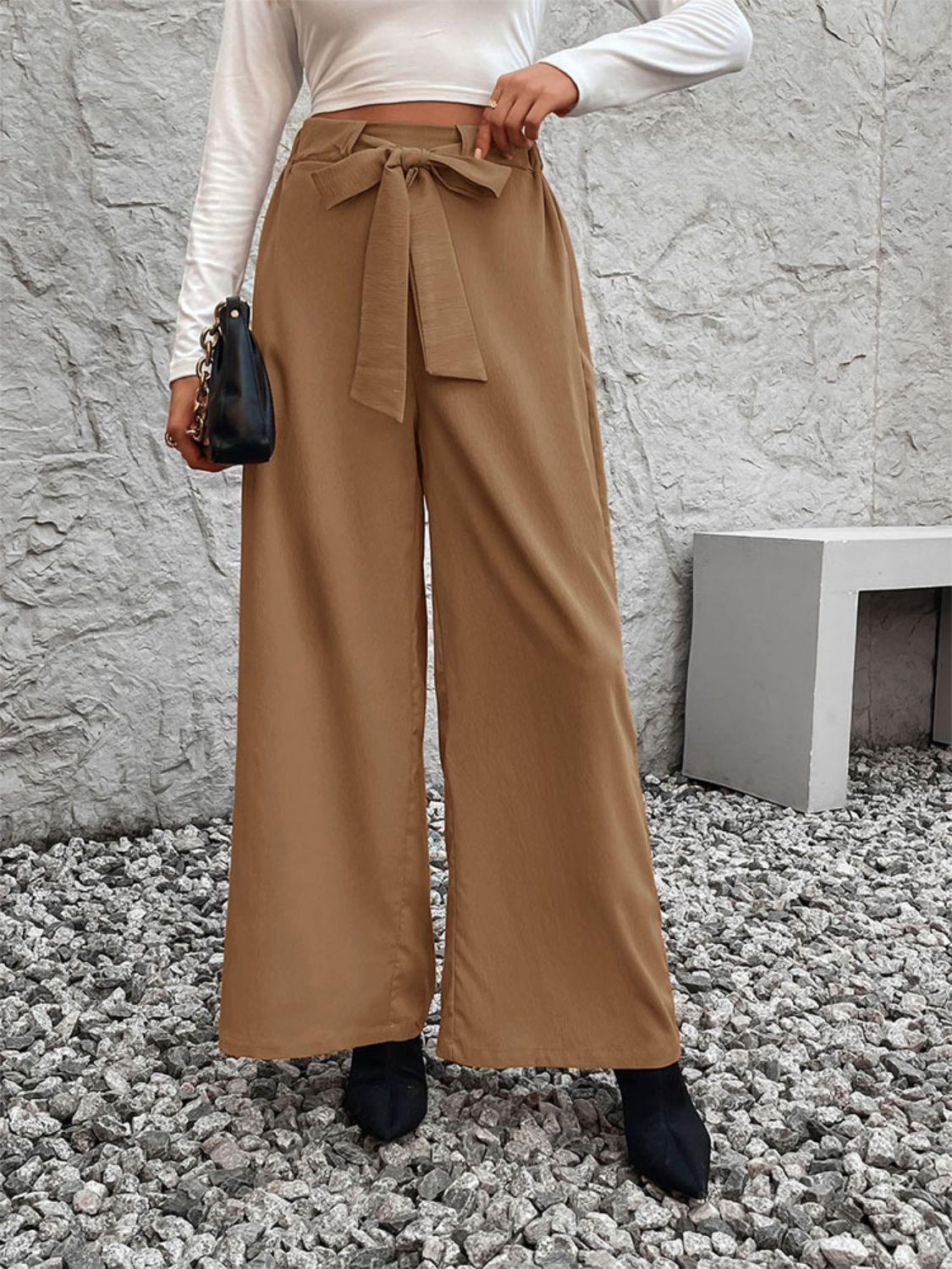 Perfee Tied High Waist Wide Leg Pants e817cf63-51db-4eb4-9db1-90a5ecdd35b6-Max Trendsi