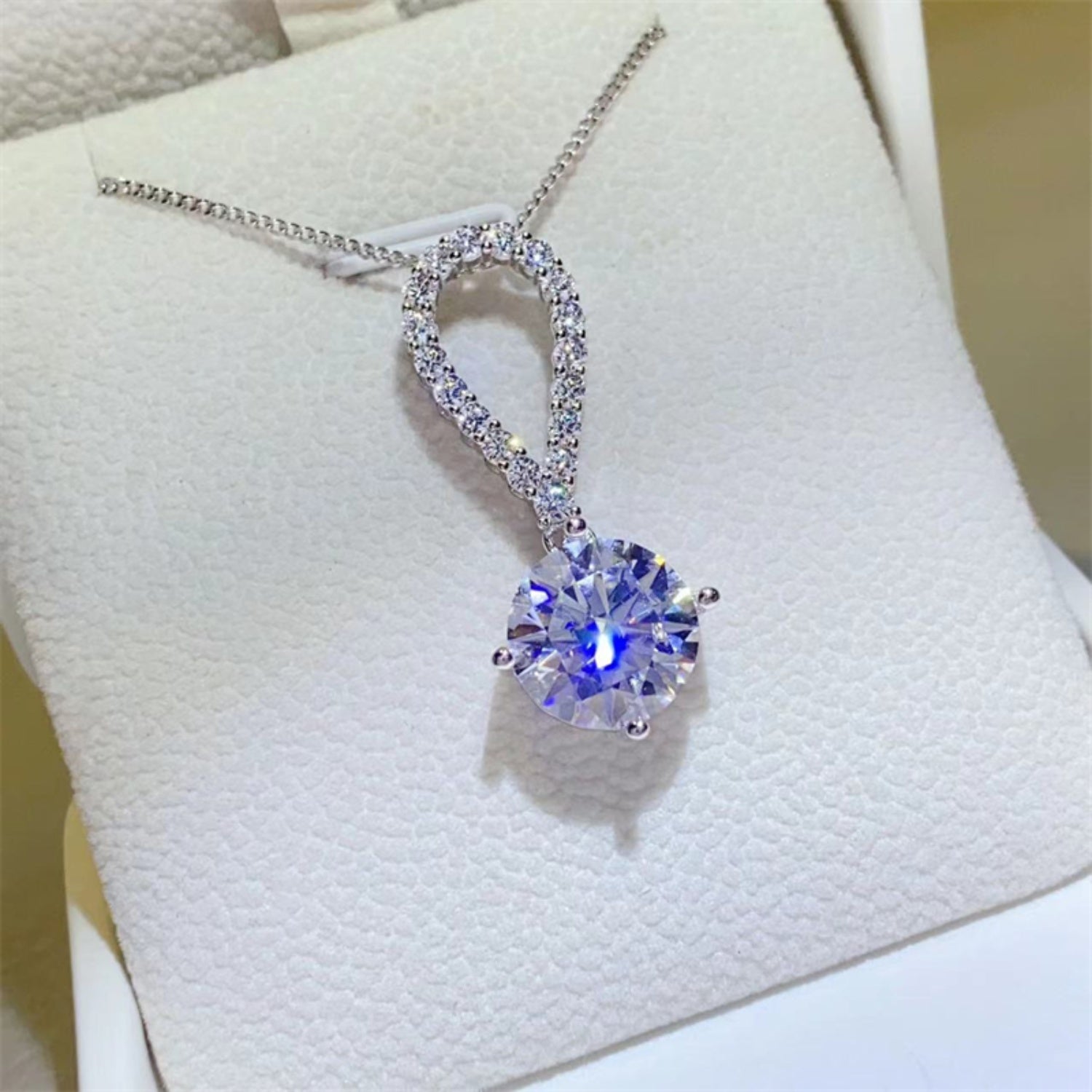 5 Carat Moissanite 925 Sterling Silver Teardrop Necklace e8e0c96e-06ad-484f-b362-10ce340e547d-Max Trendsi
