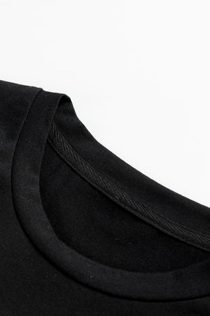 Glownestbest ® | Black Christmas Bowknot Graphic Crewneck T Shirt e9e7b532f88e635e Glownestbest