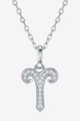 Moissanite Constellation Pendant Necklace Aries One Size e9f4032705e648e0a4dc73c59e3d659f-Max Trendsi