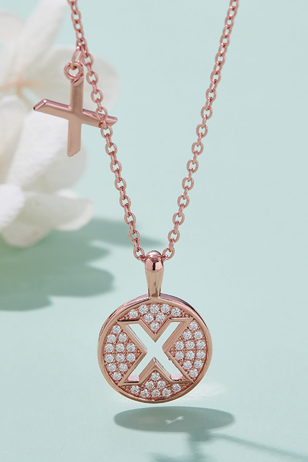 Moissanite U to Z Pendant Necklace X One Size ea4bd20481764e7484b04a6403abe020-Max Trendsi