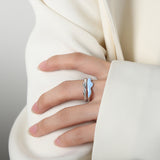 18K Gold-Plated Open Ring Light Blue 7 ea700f73-7230-4b69-ac10-9f832fd744d1-Max Trendsi