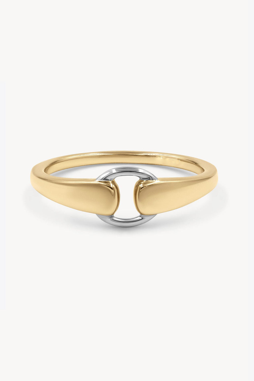Contrast 925 Sterling Silver Ring Gold eba86ca7e70441beb3babc28fa015a9e-Max Trendsi