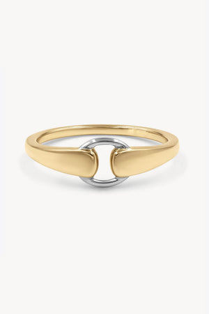 Contrast 925 Sterling Silver Ring Gold eba86ca7e70441beb3babc28fa015a9e-Max Trendsi