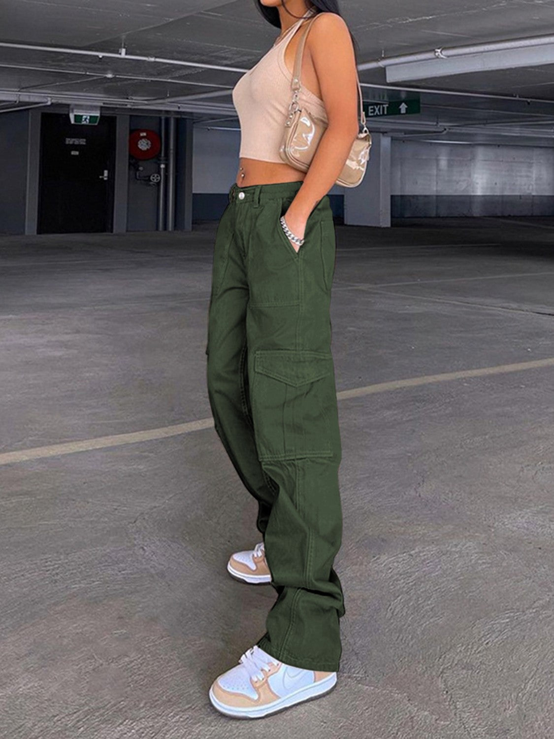 Straight Jeans with Pockets ec51e3bc10f04152b0740585b579394b-Max Trendsi