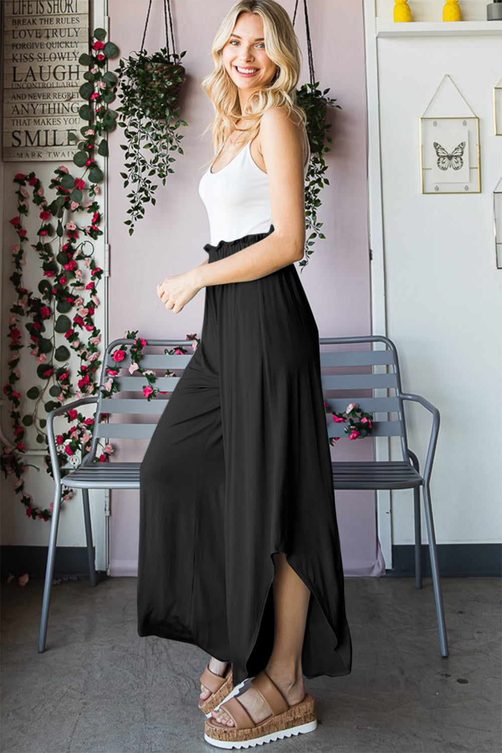 Heimish Full Size Frill Slit High Waist Wide Leg Pants ec61b2d5-b1d9-4121-81cf-2984a55dbd3e-Max Trendsi