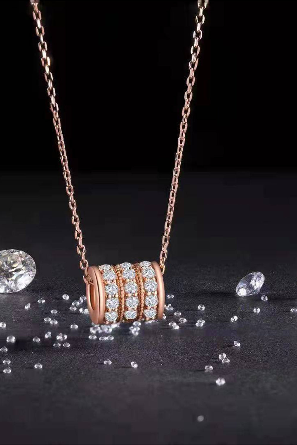Moissanite 925 Sterling Silver Necklace ec82041157a34ce1904e0af7edaf9ec2-Max Trendsi