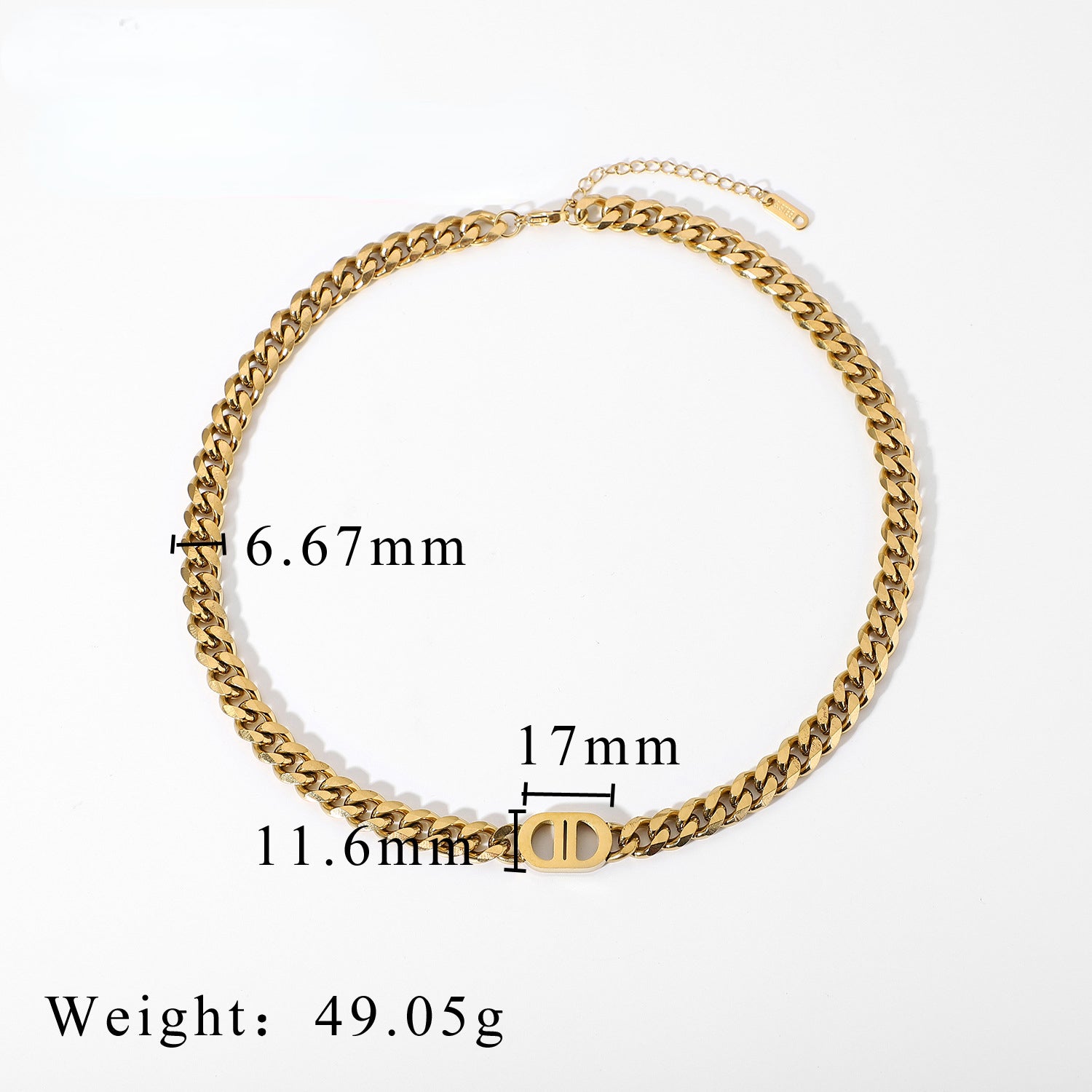 Miami Cuban Chain Necklace edc59e67-9e45-4305-91fd-86b2fc322df3 Artshiney