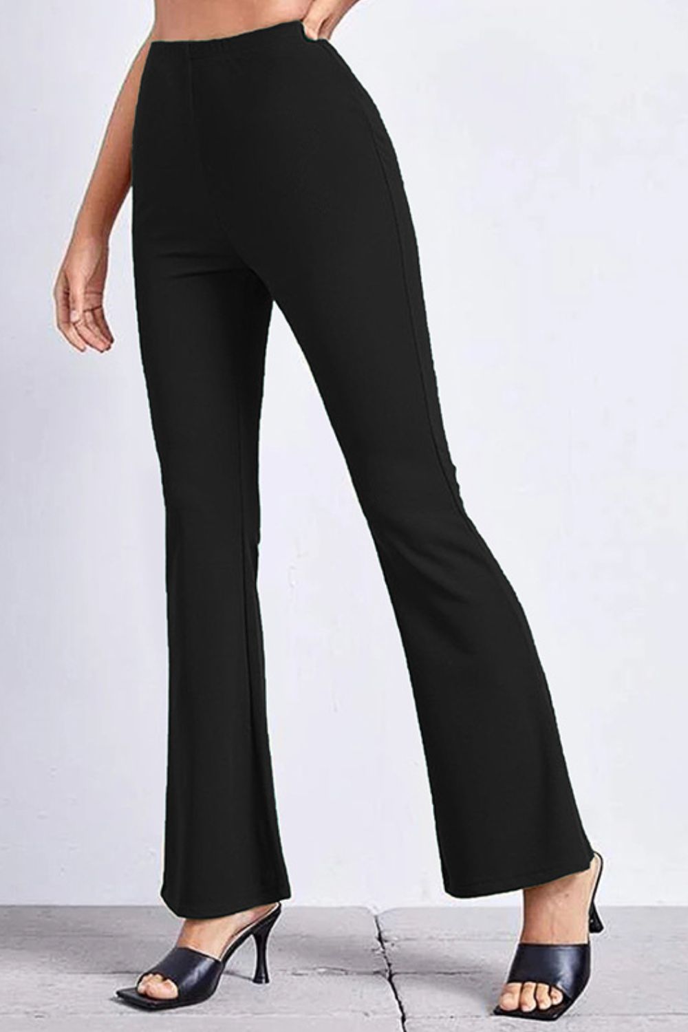 High Rise Flare Pants edfe5cacf4c84ecf9a4f8353964b0092-Max Trendsi