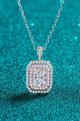 1 Carat Moissanite Geometric Pendant Chain Necklace Silver One Size ee58d997ad4d469790ca0cc149f0dac8-Max Trendsi