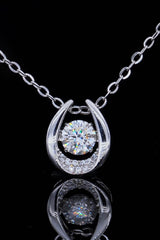 Moissanite Zircon Pendant Necklace Silver One Size efa66eaae756493f8c9961fc18df4d3f-Max Trendsi