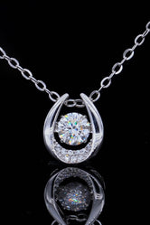 Moissanite Zircon Pendant Necklace Silver One Size efa66eaae756493f8c9961fc18df4d3f-Max Trendsi