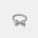 Twisted Titanium Steel Bow Ring Silver f122445b-5f53-4ad3-8d29-b848d8fcda80-Max Trendsi