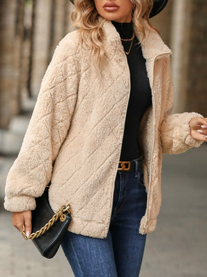 Glownestbest ® | Fuzzy Pocketed Zip Up Jacket f14c7646-f57f-46f3-a2c0-23e71df23e29-Max Glownestbest