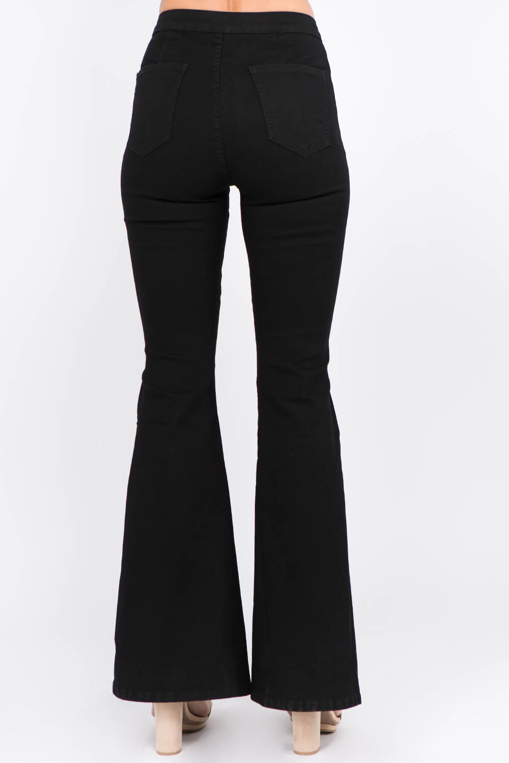 American Bazi Side Slit Flare Jeans f1587ea9-7b56-461a-a082-1c3dc302f8e0-Max Trendsi