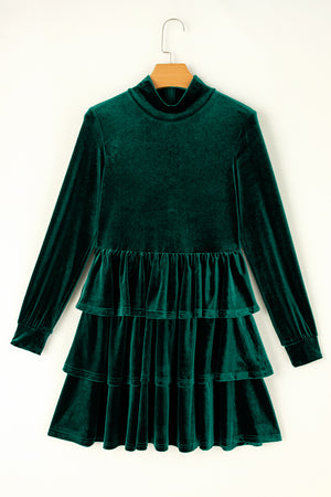 Ruffled Layered Long Sleeve Mini Dress f16ecc4c-1204-42fb-9d7b-2ecdbfeb2c68-Max Glownestbest