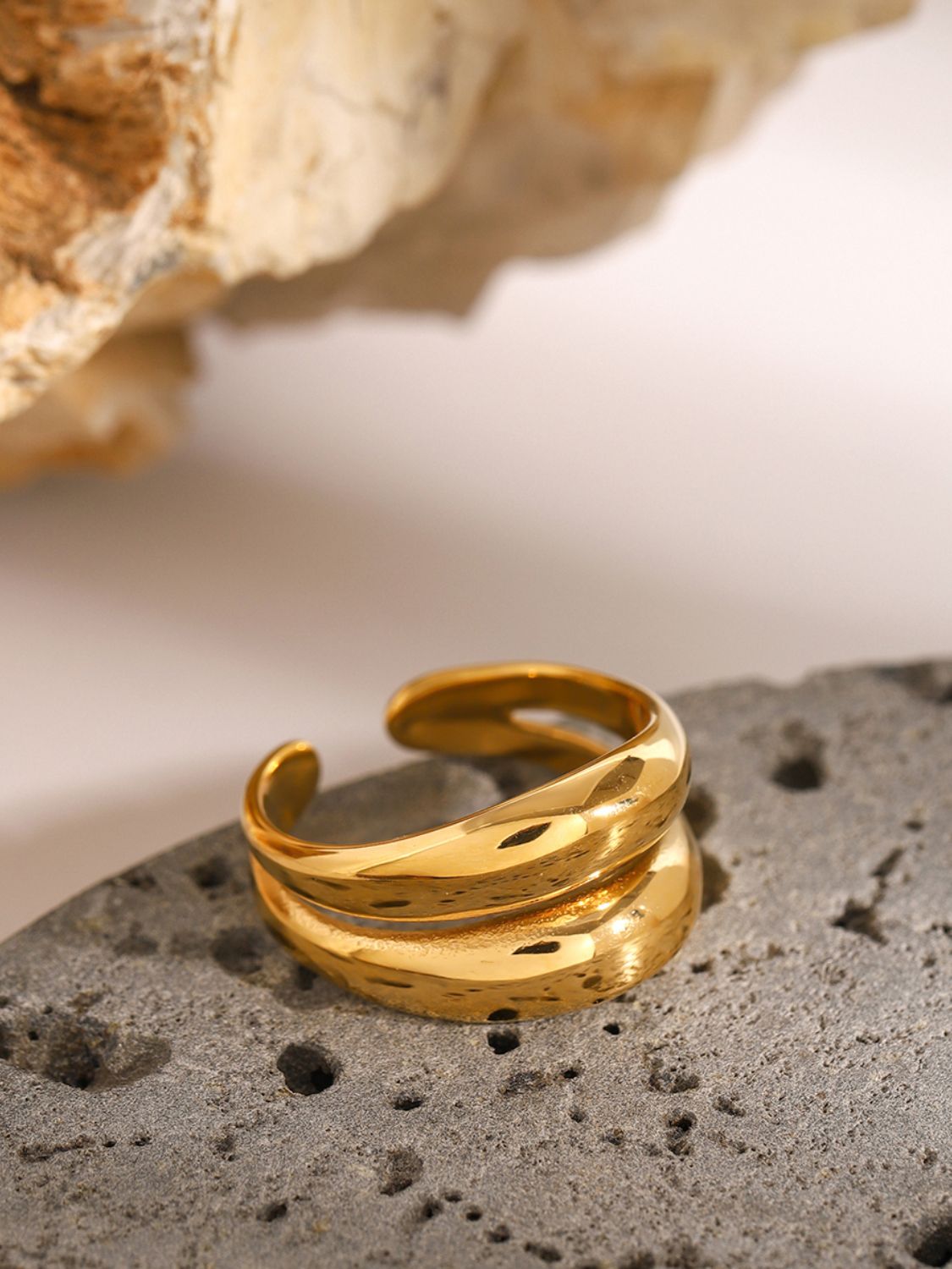 Stainless Steel Double-Layered Ring f2291308-2614-48ad-8696-cbbb54632243-Max Trendsi