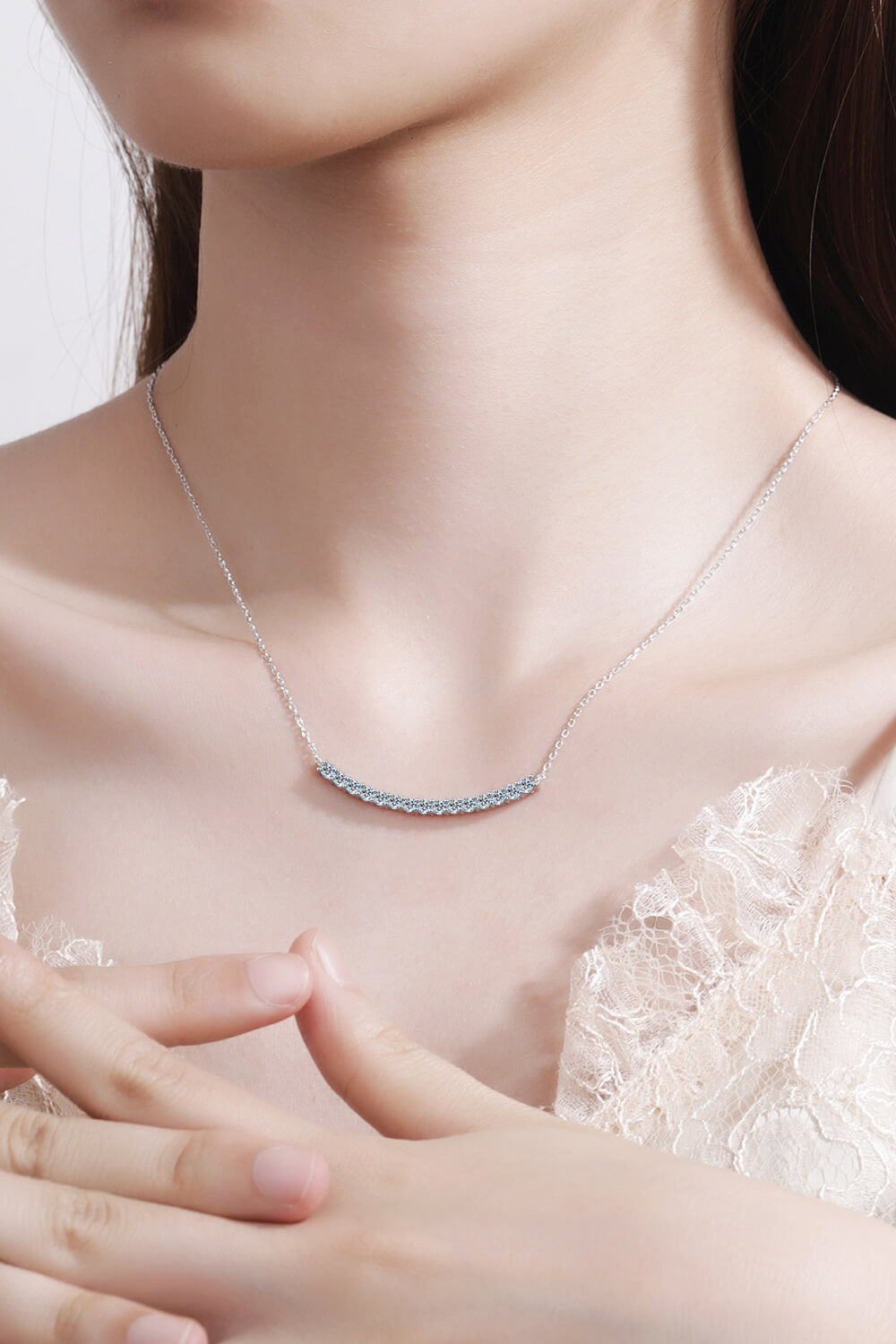 Sterling Silver Curved Bar Necklace f2e94977997346ab85750aaf3f445264-Max Trendsi