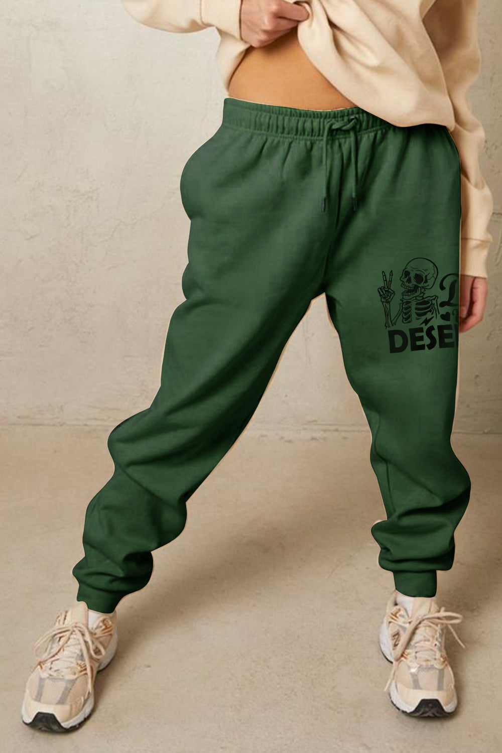 Simply Love Full Size HAVE THE DAY YOU DESERVE Graphic Sweatpants f33da52a09144f168722dfcbcd1d5293-Max Trendsi