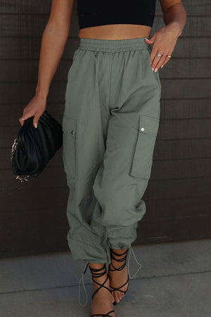 Drawstring Elastic Waist Pants with Pockets f3425716-1d57-4165-806b-3feacde14b69-Max Trendsi