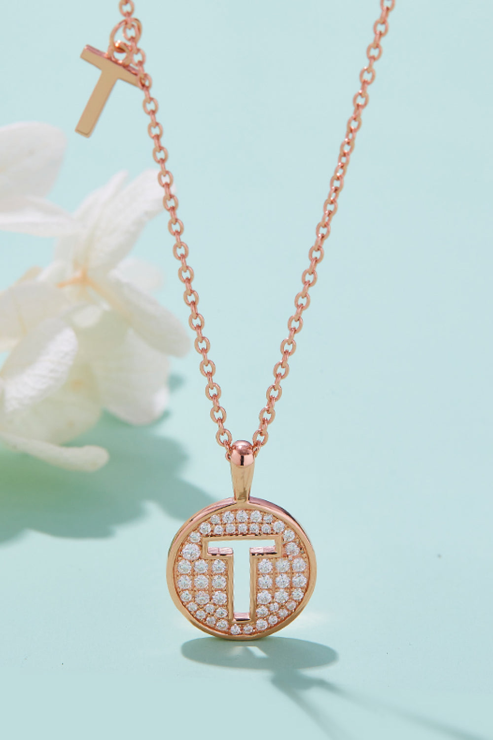 Adored Moissanite K to T Pendant Necklace T One Size f37831c2e86c434892247606339b85cc-Max Trendsi