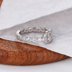 925 Sterling Silver Zircon Ring f4498055-2a52-47b1-b38c-c49f0fde0d83-Max Trendsi