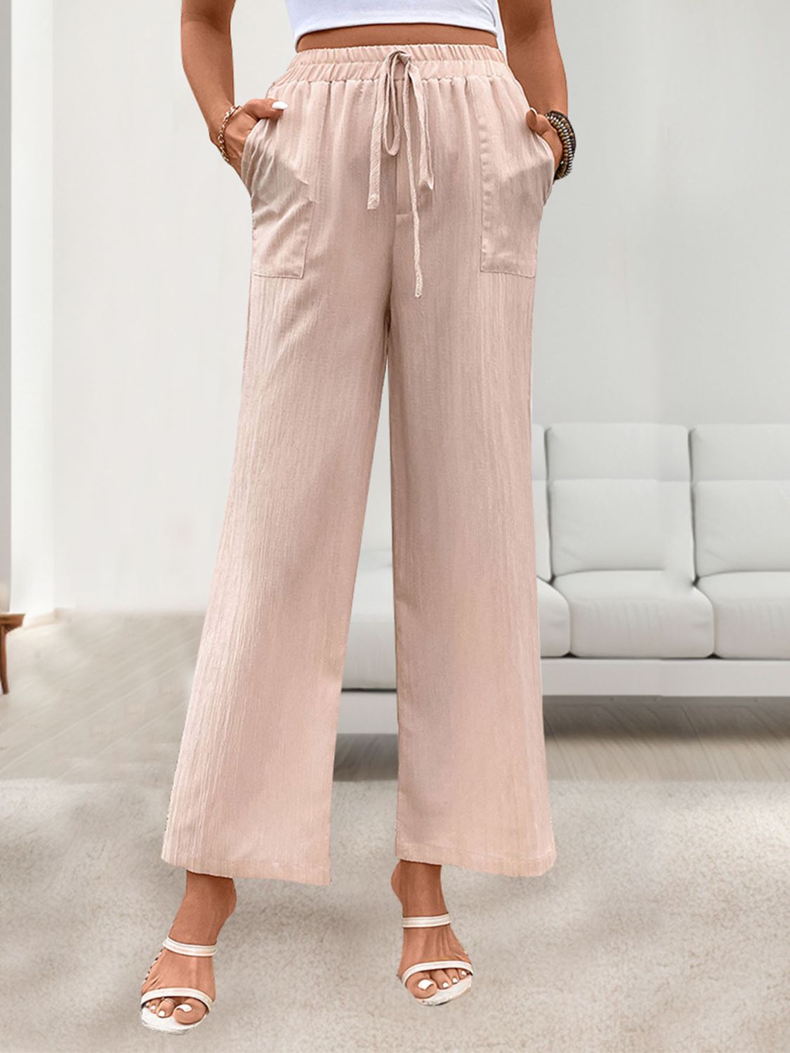 Perfee Tied Wide Leg Pants with Pockets f473fcbc-8874-4653-8c1d-7d2124e18dbf-Max Trendsi