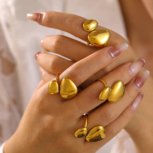 18K Gold-Plated Irregular Bypass Ring f48d4a59-f4ae-4ff4-a4c2-2f256dc9ead3-Max Trendsi