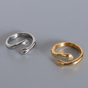 Titanium Steel Hug Bypass Ring f7d64f7f-5263-4a87-845b-46e120d2e585-Max Trendsi