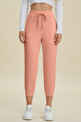 Basic Bae Full Size Air Scuba Drawstring High Waist Cropped Pants Coral f8dd1eae-38ba-4892-be85-bd557f3561e9-Max Trendsi