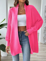 Open Front Long Sleeve Cardigan Strawberry One Size f932485b-2dd1-44e8-8740-dd6f8a2fcdc9-Max Glownestbest