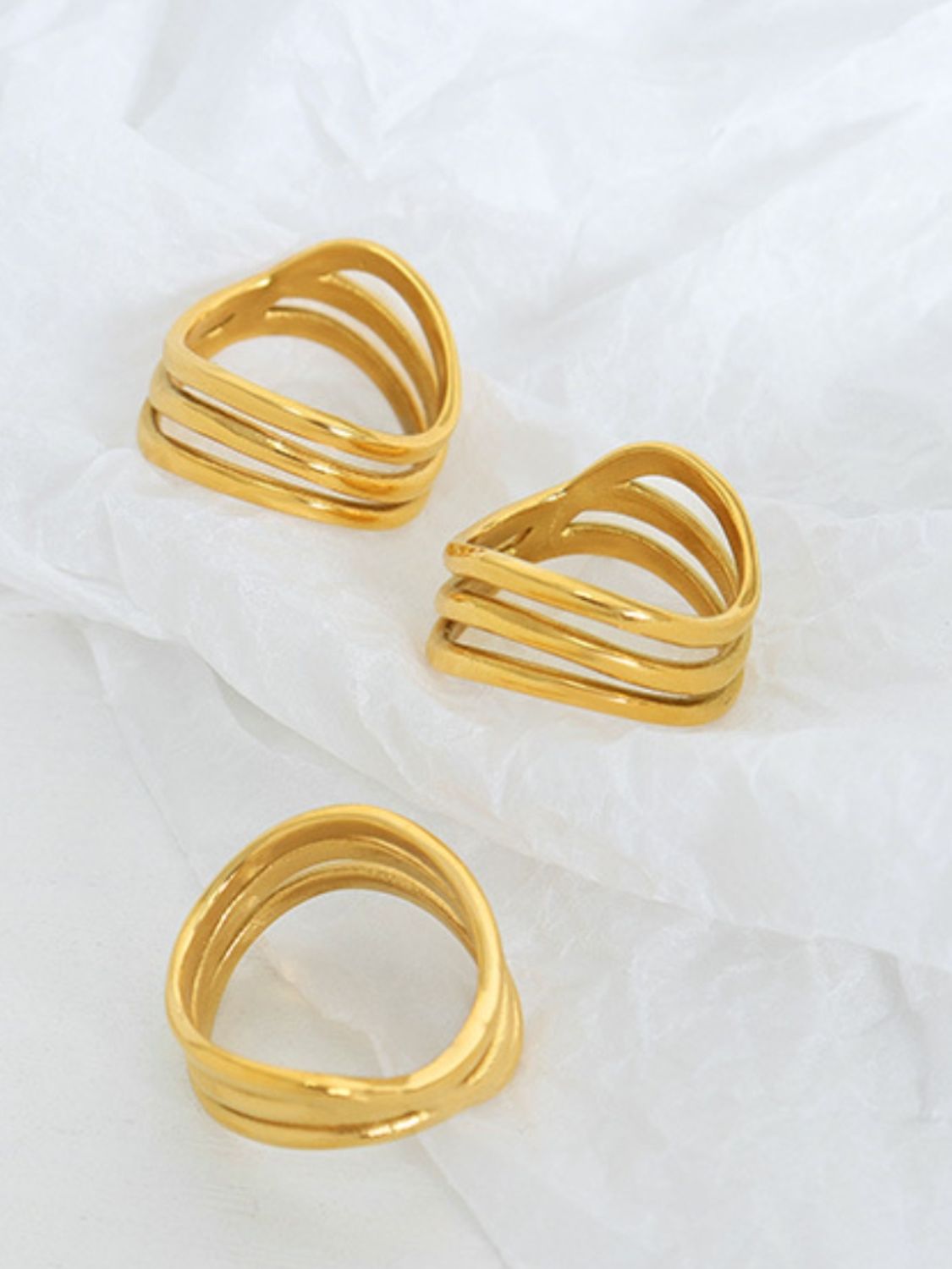 Titanium Steel Three-Layered Ring f98229e5-19c6-4559-bd56-cd70446d3d35-Max Trendsi