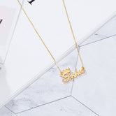 Exquisite Crown Custom Name Necklace Gold fa6db60e-a555-4e3f-92c1-6e8410293969 Artshiney