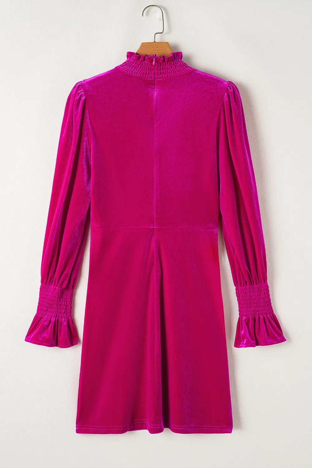 Frill Mock Neck Flounce Sleeve Mini Dress faa3cd02-d9da-4acc-827a-27ef5279af35-Max Glownestbest